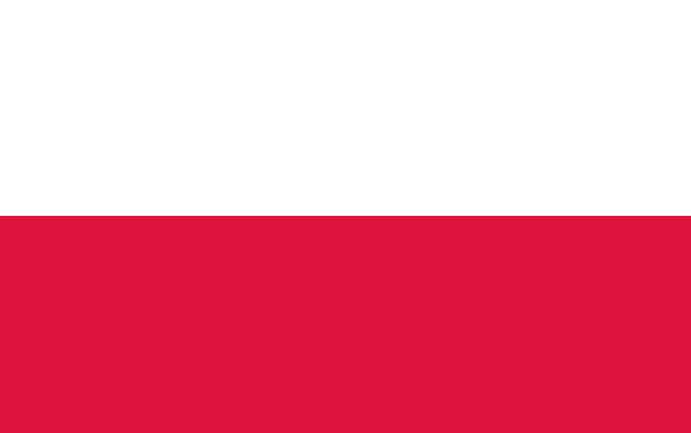 a red and white flag